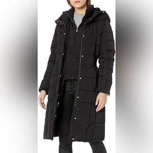 Cole Haan  Bib Insert Down & Feather Fill Coat, size XS